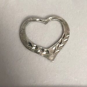 Vintage Sterling Silver heart charm